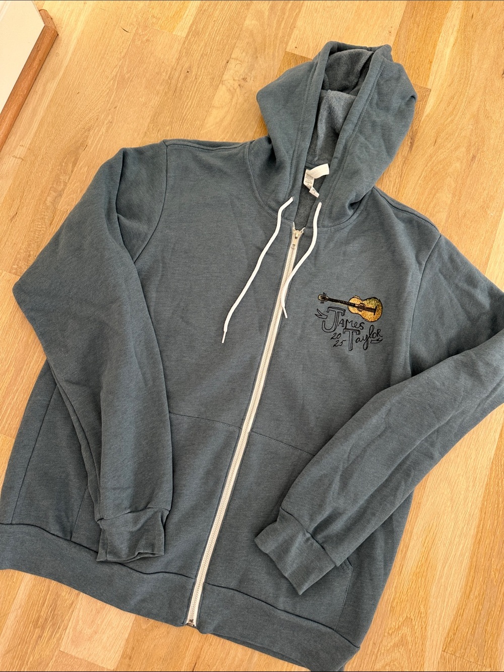 James Taylor Grey Zip-Up Hoodie